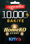 HomekoŞehri 10000 AB Bakiye + 2500 AB Bonus Bakiye + 2500 AB Süper Bonus