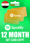 Spotify Gift Card Egypt - 12 Month Premium