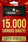 Darkko 10000 TL Bakiye + 5000 TL Süper Bonus Bakiye