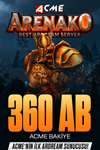 ArenaKO - 300 AB + 60 AB Süper Bonus ( 7.200 KC Değerinde )