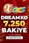 DreamKO - 5000 TL Bakiye + 2250 TL Bakiye
