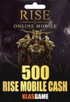 Rise Online World Mobile 500 Cash