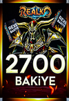 Realko 2000 RB + 700 RB Bonus (54.000 KC Değerinde)