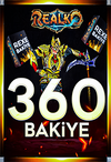 Realko 300 RB + 60 RB Bonus (7.200 KC Değerinde)
