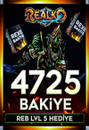 Realko 3500 RB + 1225 RB Bonus (REB LVL 5 Hediye)