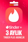 Tinder Plus Abonelik - 3 Ay (TR)