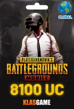 Pubg Mobile 8100 UC Global