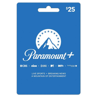 Paramount Plus 25 Dollar Gift Card