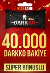 Darkko 25000 TL Bakiye + 15000 TL Süper Bonus Bakiye