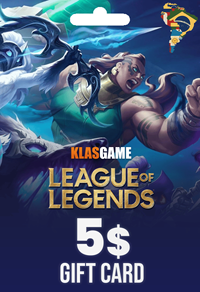 League Of Legends  5 Usd Riot Gift Card