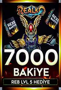 Realko 5000 RB + 2000 RB Bonus (140.000 KC Değerinde)