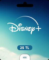 Disney Plus Hediye Kartı - 25 TL (IOS Türkiye)