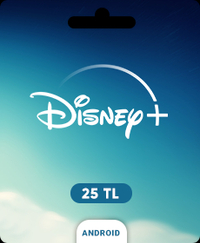 Disney Plus Hediye Kartı - 25 TL (Android Türkiye)