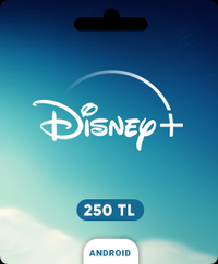 Disney Plus Hediye Kartı - 250 TL (Android Türkiye)