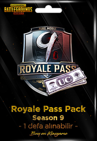 Royale Pass Pack (Season 9) - Her üyeliğe 1 defa alınabilir