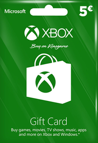 Xbox Live Gift Card 5 Euro