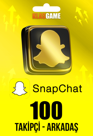 Snapchat Takipçi-Arkadaş 100 Adet (Follower)