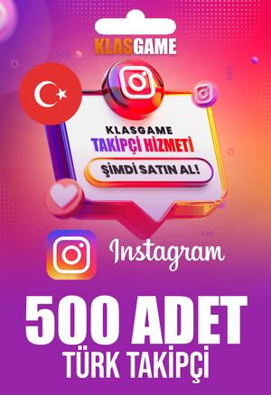 Instagram Türk Takipçi 500 Adet