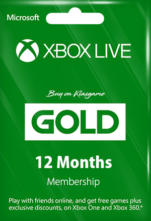 Xbox Live Gold 12 Months Membership