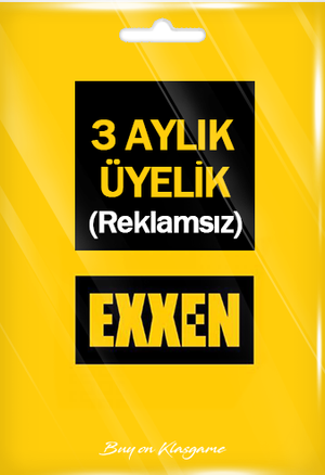 Exxen 3 Aylık Üyelik (Reklamsız)
