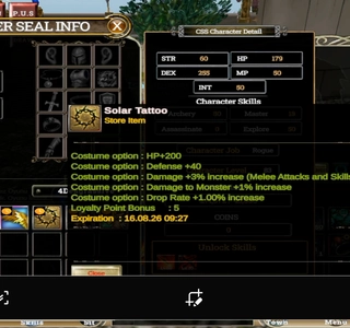 83 lvl skilleri acik +7 talisman 26 gün pus 280k Np(Okçu)