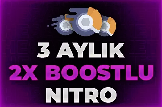 DISCORD 3 AYLIK NITRO + 2X BOOST