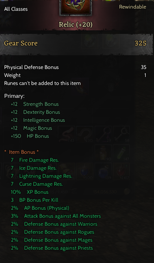 Arvard Epic Primary Rank Bonuslu Relic +20 BOMBA