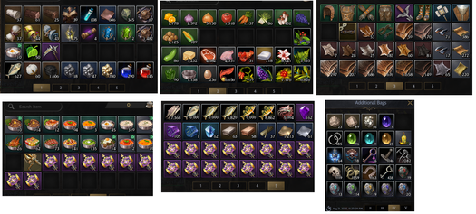 85/5 - GM2 - 5x 40 LVL 3x 30+ LVL Craft - Tüm Banka İle Birlikte Verilecek