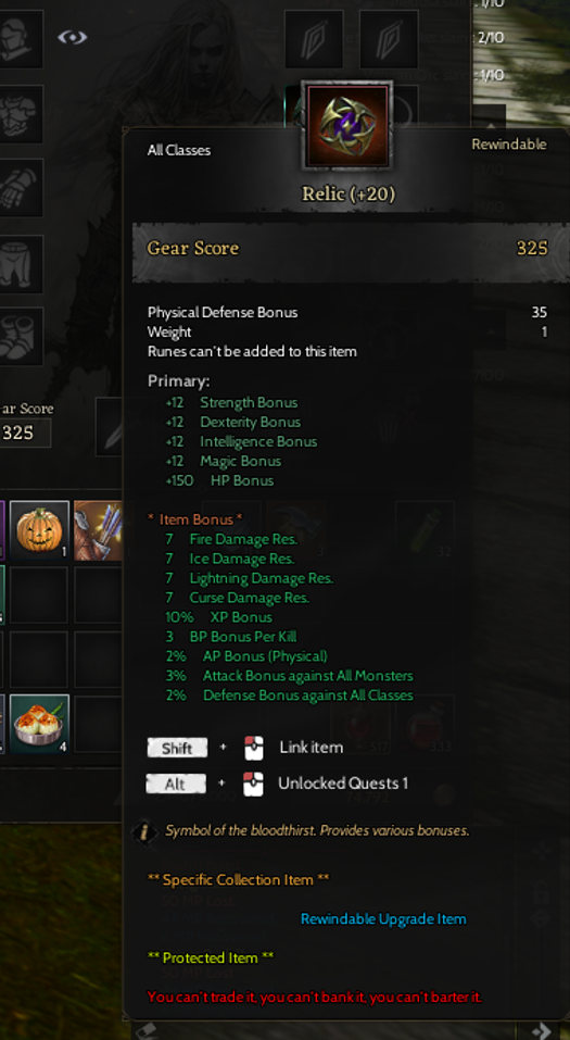 85/4 Rogue +20 RELİC  +6 NYRA Çıtırından Toplaması var