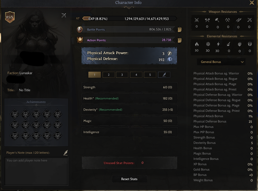 85/5 GM1 LUNASKAR ROGUE +20 RELİCLİ