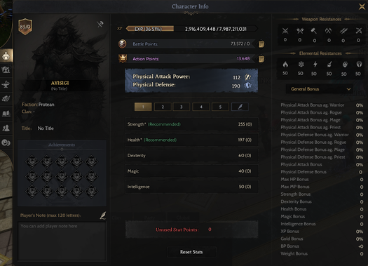 85 lvl Warrior (Protean)