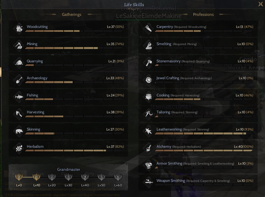 GM1 85/5 +17 Relic+7 Quest5x 30 3x+20 Toplayıcı Priest