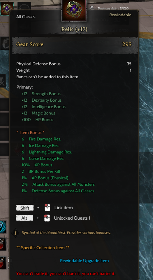 85/5 RELİC +17 300K NP LUNASKAR ROGUE