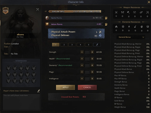85 LVL ROGUE  POTCU HAZIR CAR