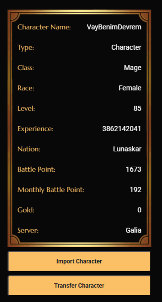 85 lwl mage nft dahil