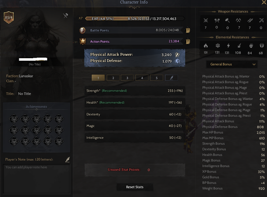 NFT Benden 85/4 warrior 16 relic yere vurma  full skill attack 85skili 75 skili acıktır 2x 30