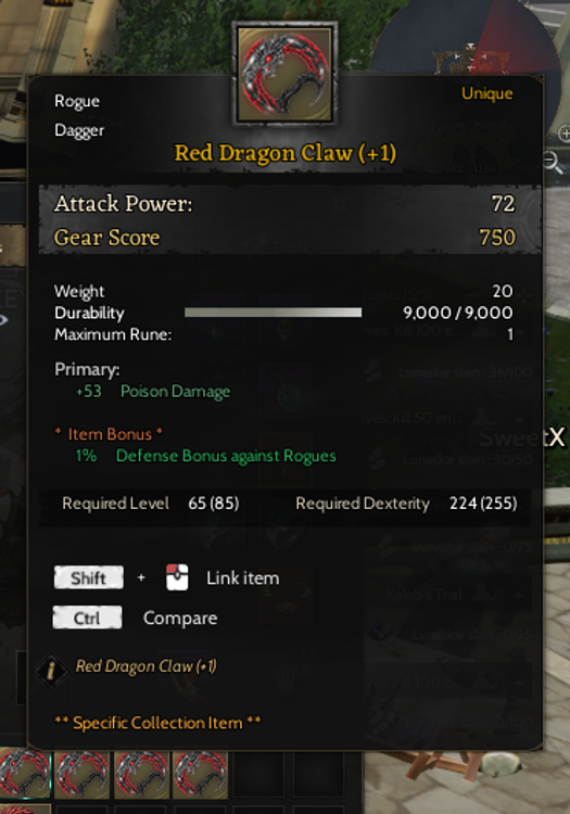 RED DRAGON CLAW (+1) VE RED DRAGON BONEHOOK (+1)