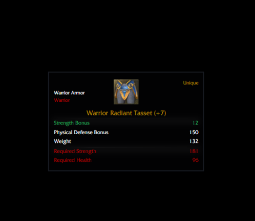 WARRİOR RADİANT SET +7 (5 PARÇA)