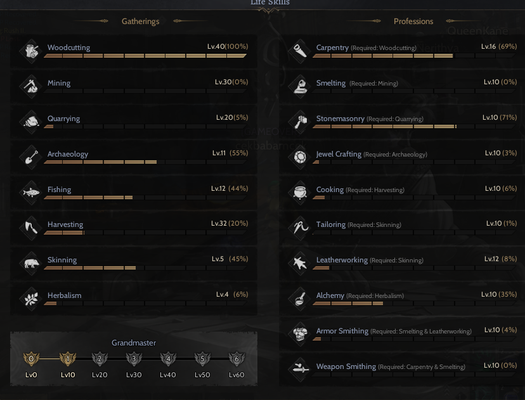 relic 20 + REB 5  GM 1 full skill char + ancient elven belt