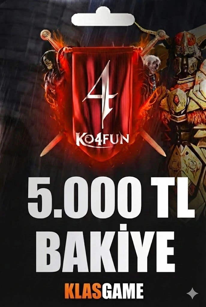 KO4FUN 5000 TL + 1500 TL Bonus Bakiye
